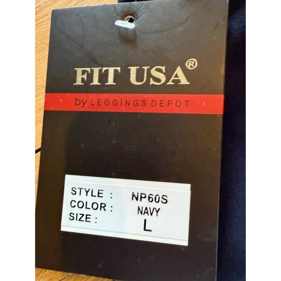 NWT Fit USA Women’s Shorts Size Large Blue - Picture 4 of 6